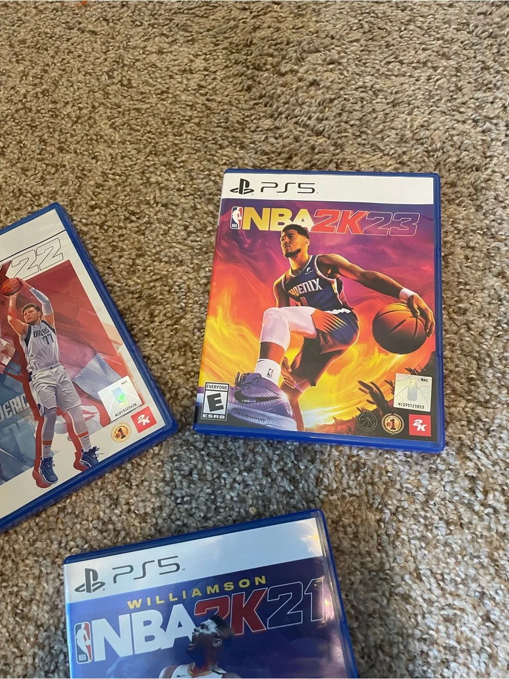 Sony PS5 NBA 2K21 Game Case with Purple Coverv it for 3 different games